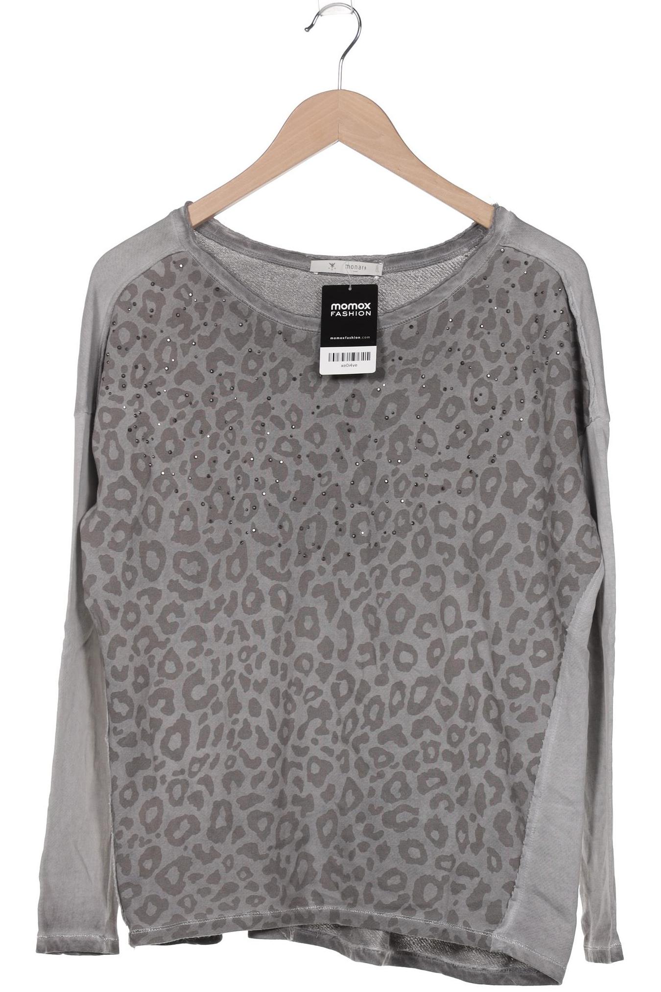 

monari Damen Langarmshirt, grau, Gr. 44