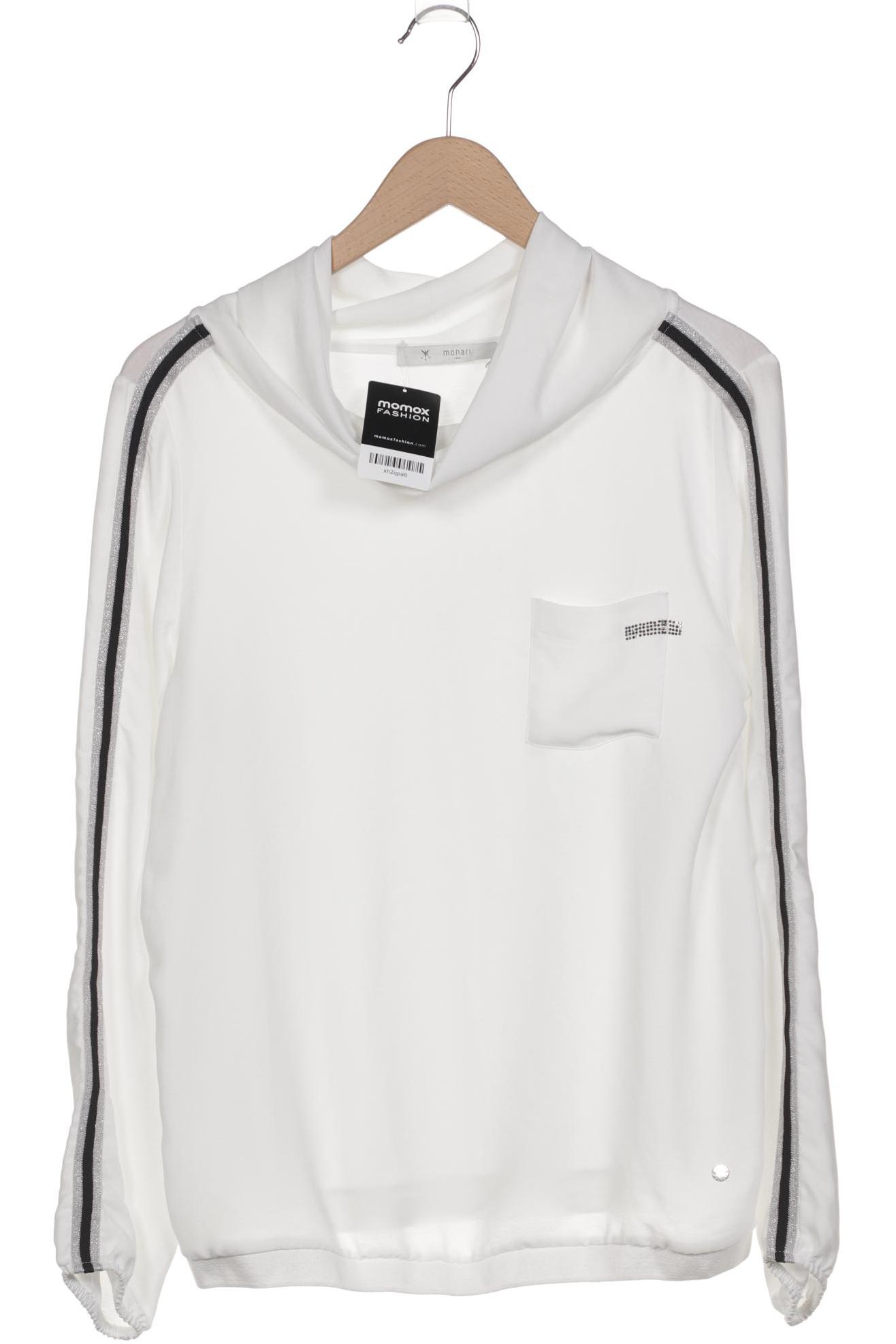 

monari Damen Langarmshirt, weiß, Gr. 42