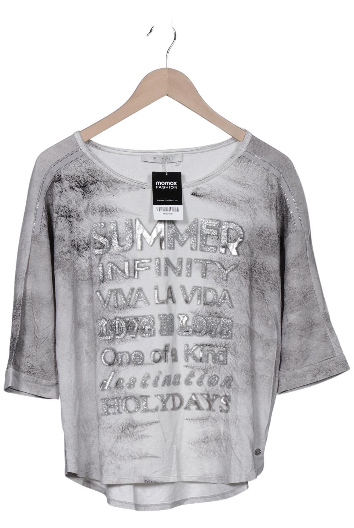 

monari Damen Langarmshirt, grau, Gr. 40
