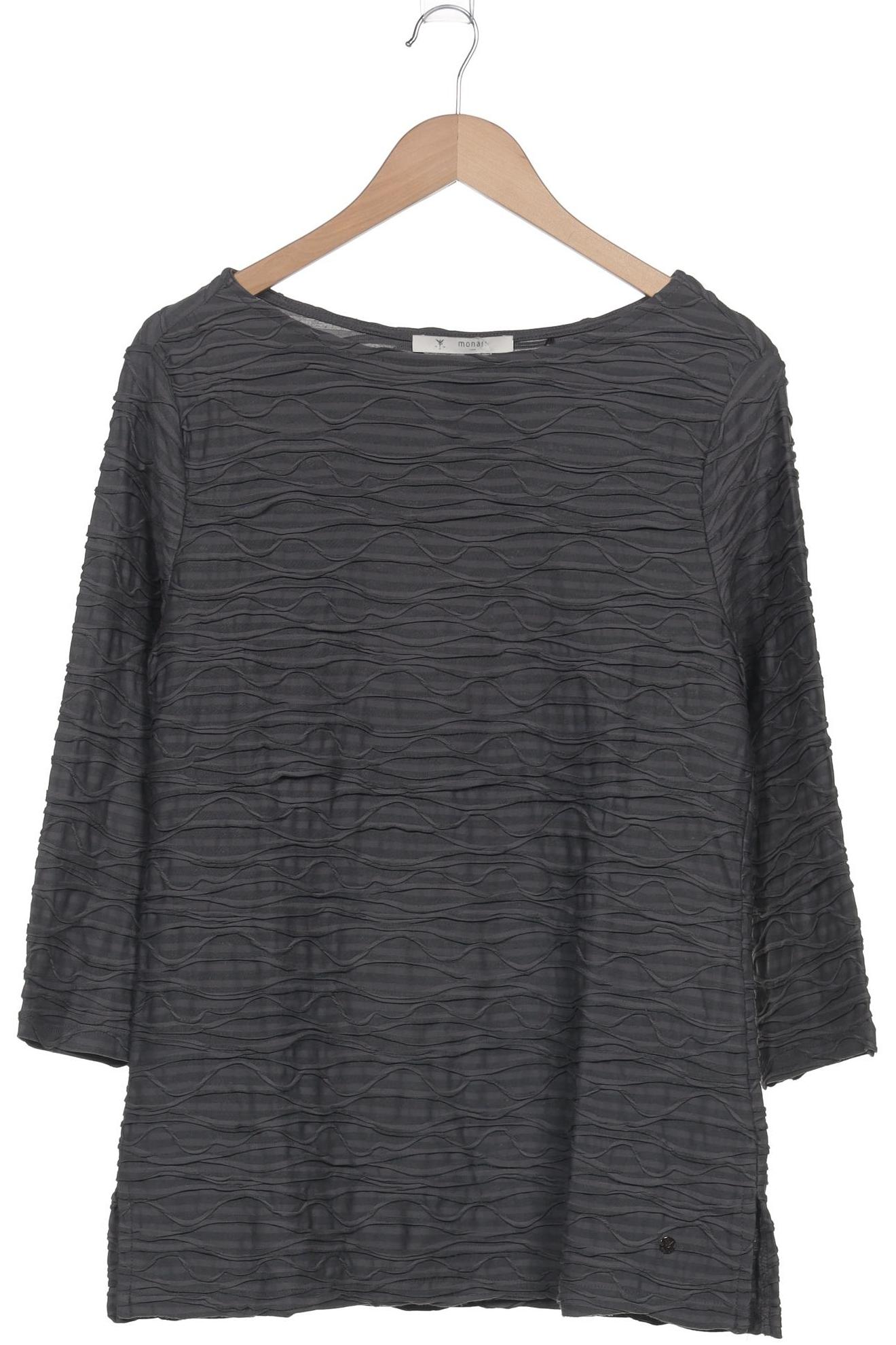 

monari Damen Langarmshirt, grau, Gr. 42