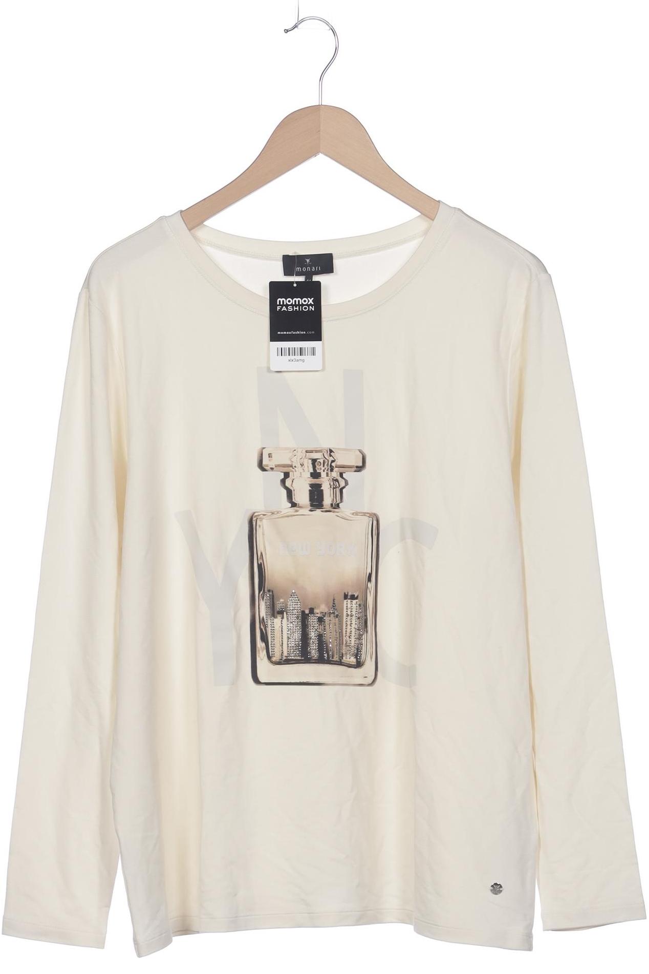 

monari Damen Langarmshirt, cremeweiß, Gr. 44