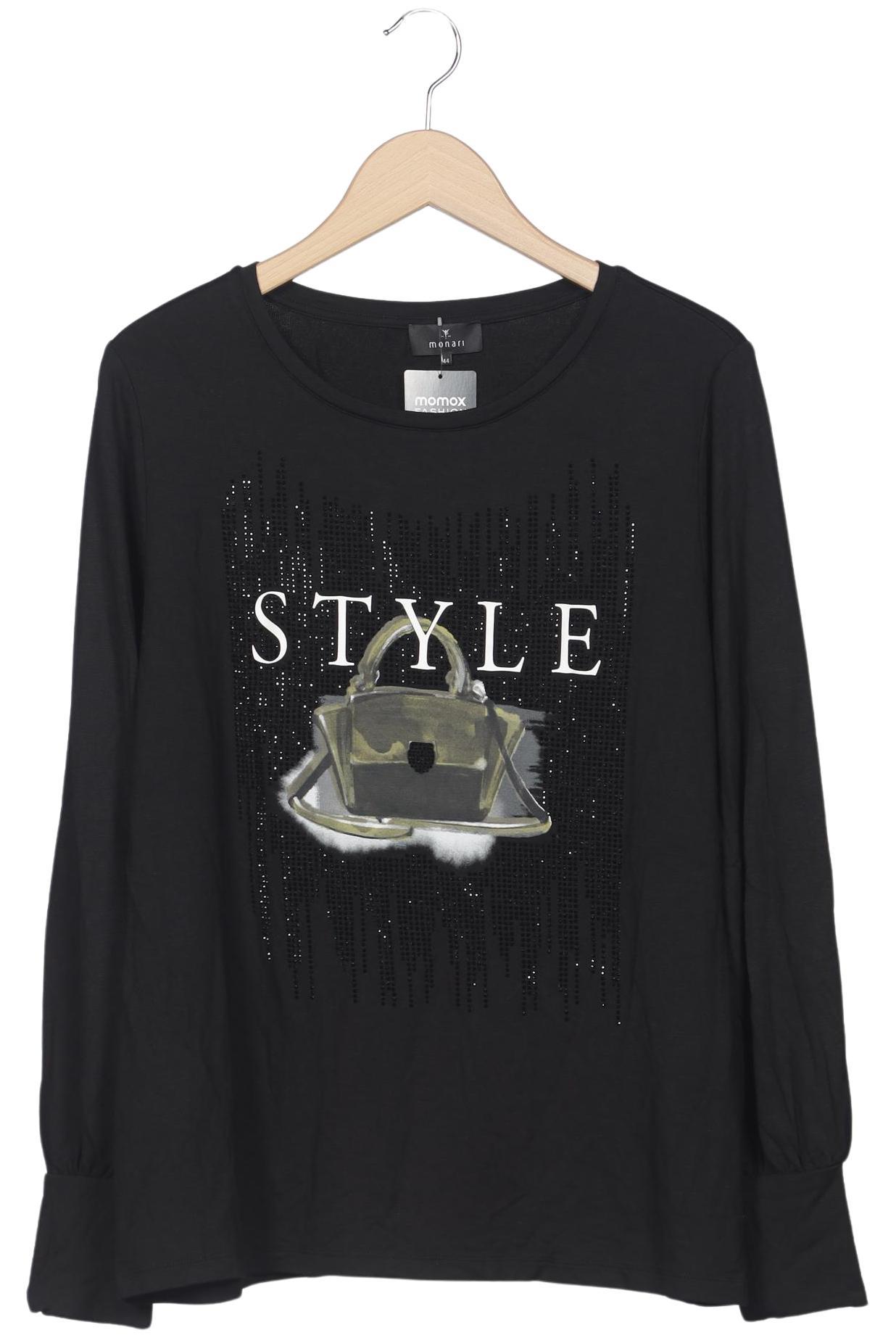 

monari Damen Langarmshirt, schwarz, Gr. 44