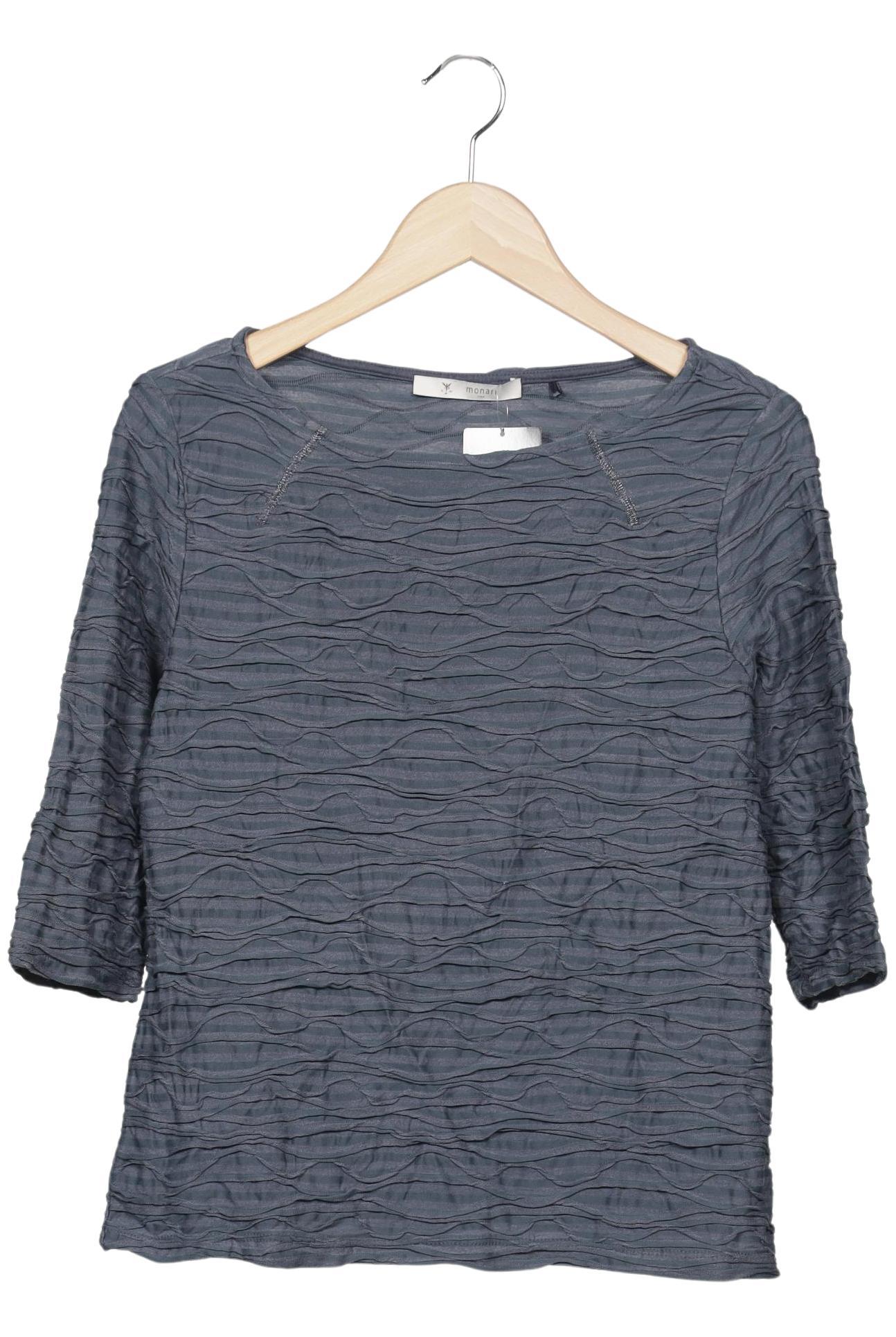 

monari Damen Langarmshirt, blau, Gr. 40