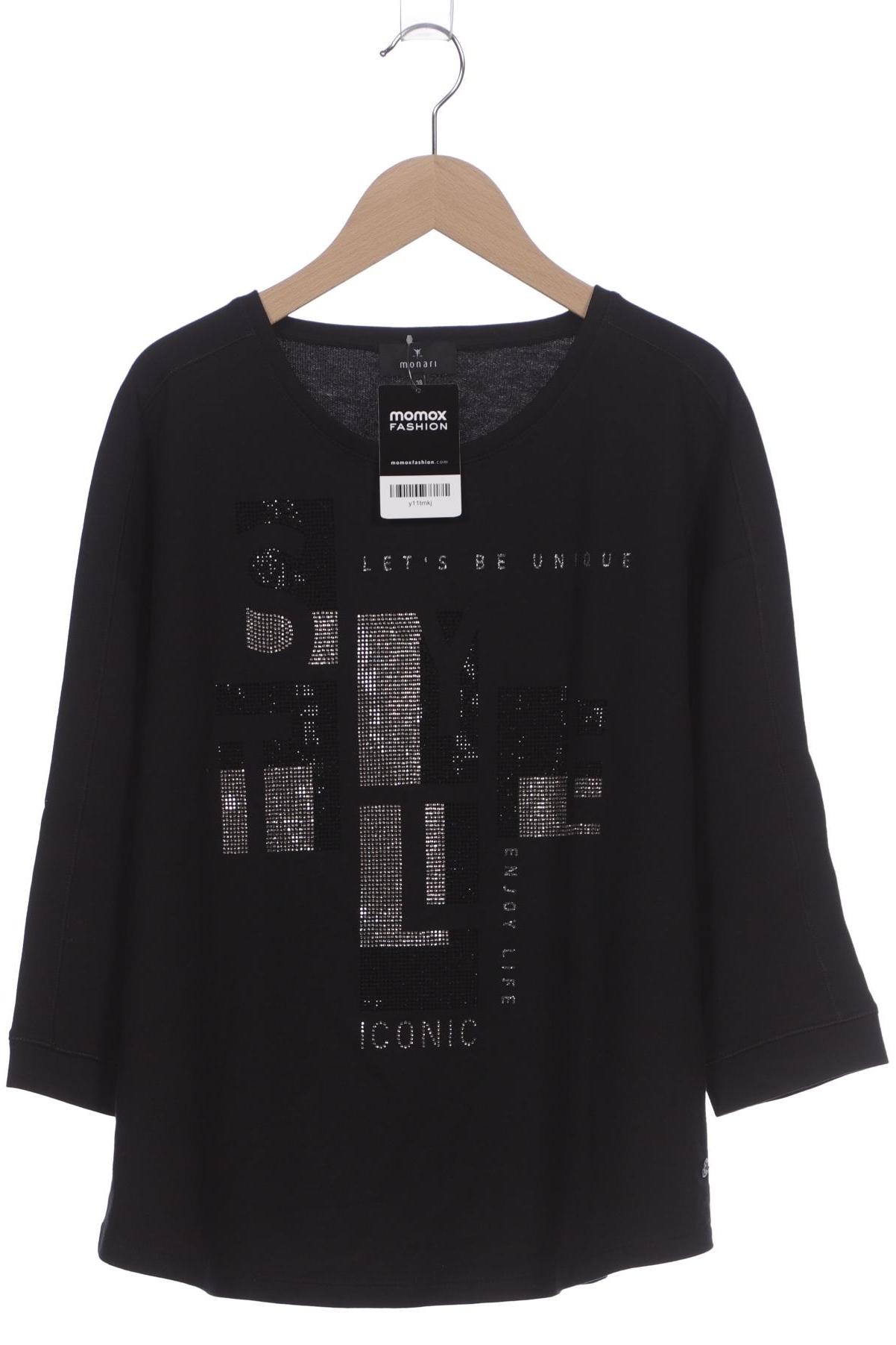 

monari Damen Langarmshirt, schwarz, Gr. 38