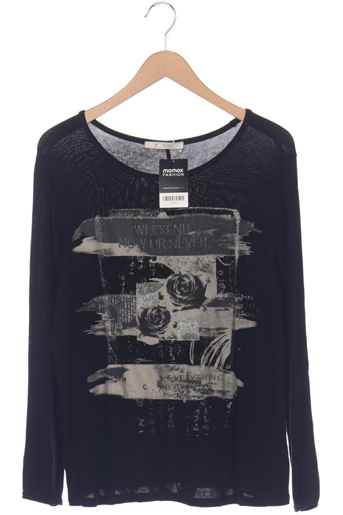 

monari Damen Langarmshirt, schwarz, Gr. 42