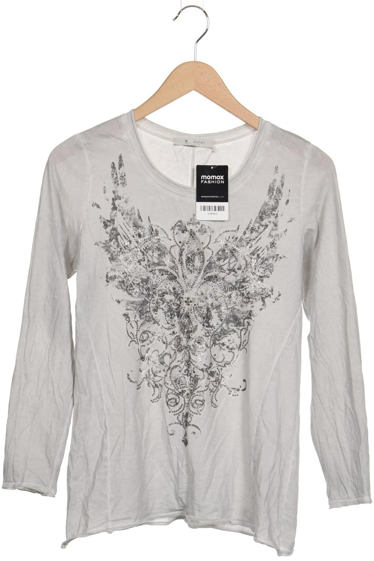 

monari Damen Langarmshirt, grau, Gr. 38