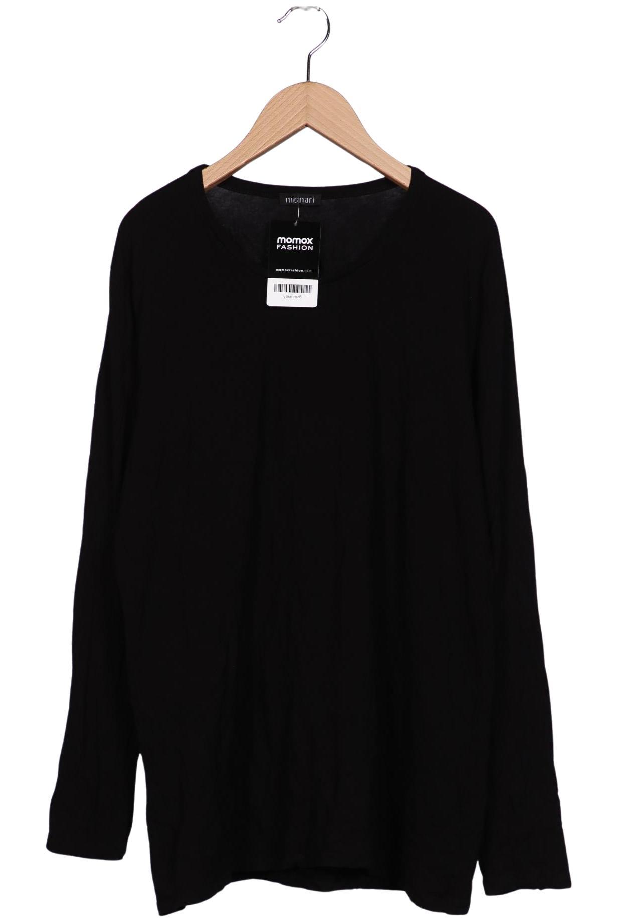 

monari Damen Langarmshirt, schwarz, Gr. 48