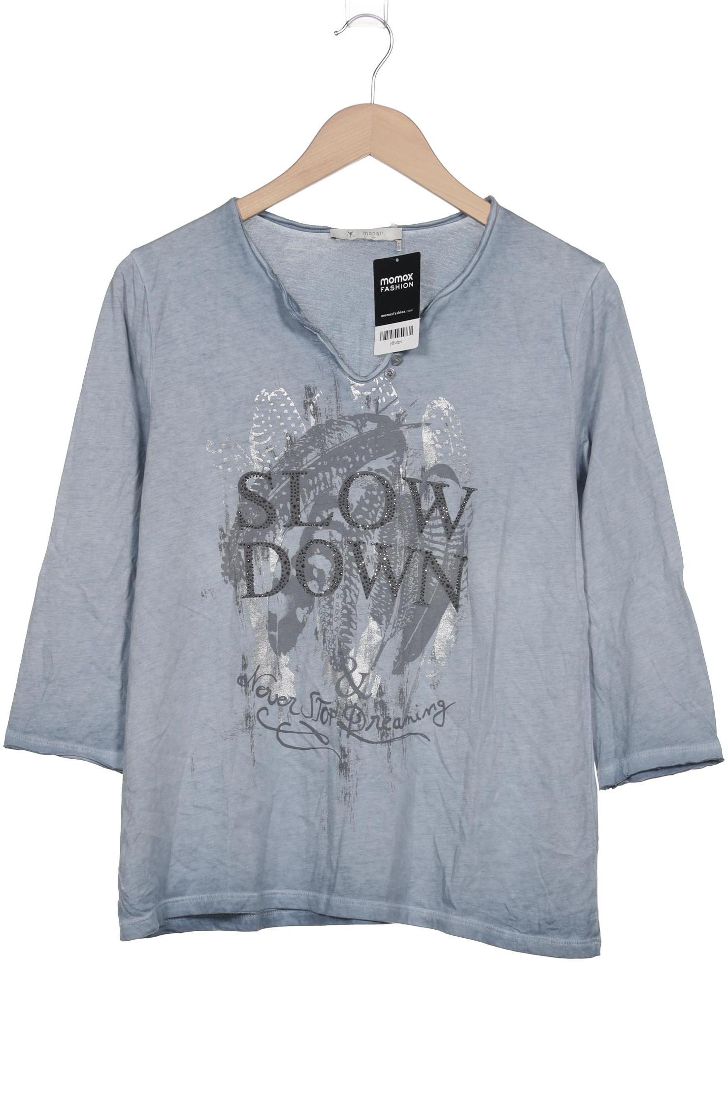 

monari Damen Langarmshirt, hellblau, Gr. 40