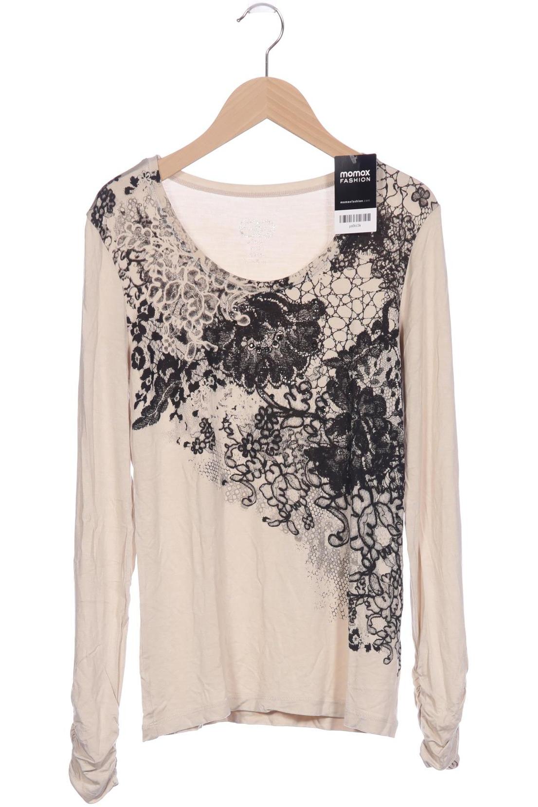 

monari Damen Langarmshirt, beige, Gr. 36