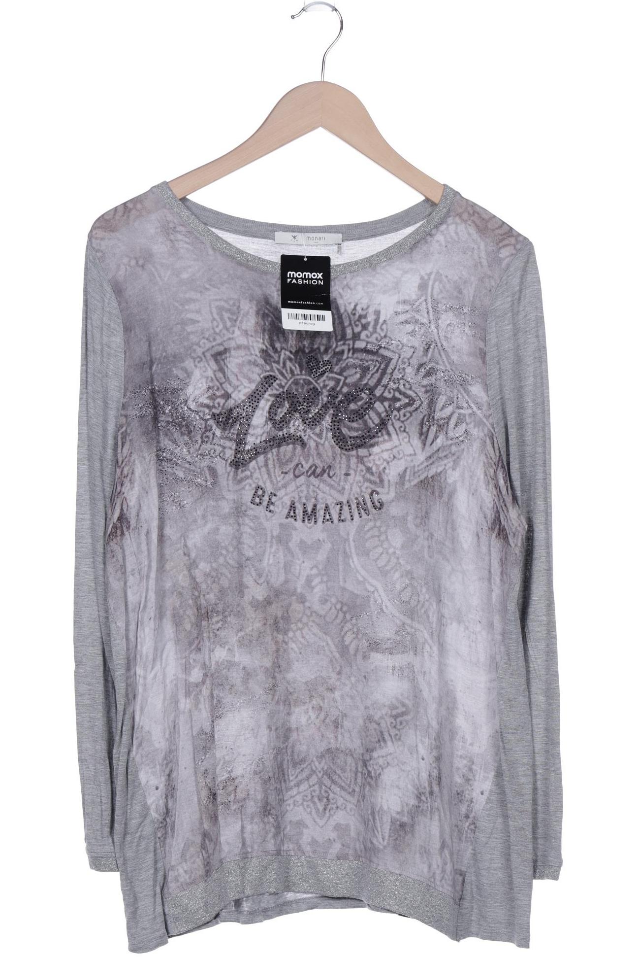 

monari Damen Langarmshirt, grau, Gr. 44
