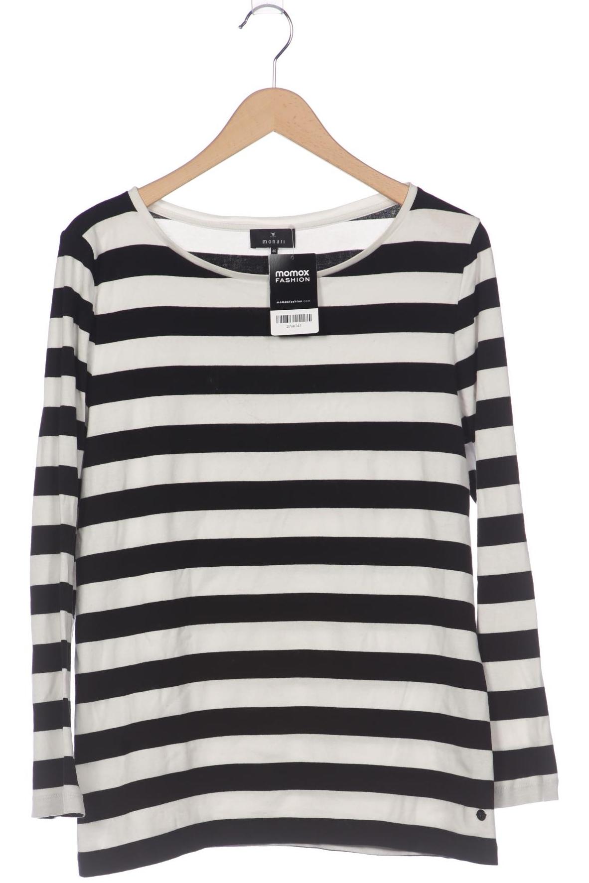 

monari Damen Langarmshirt, weiß, Gr. 46