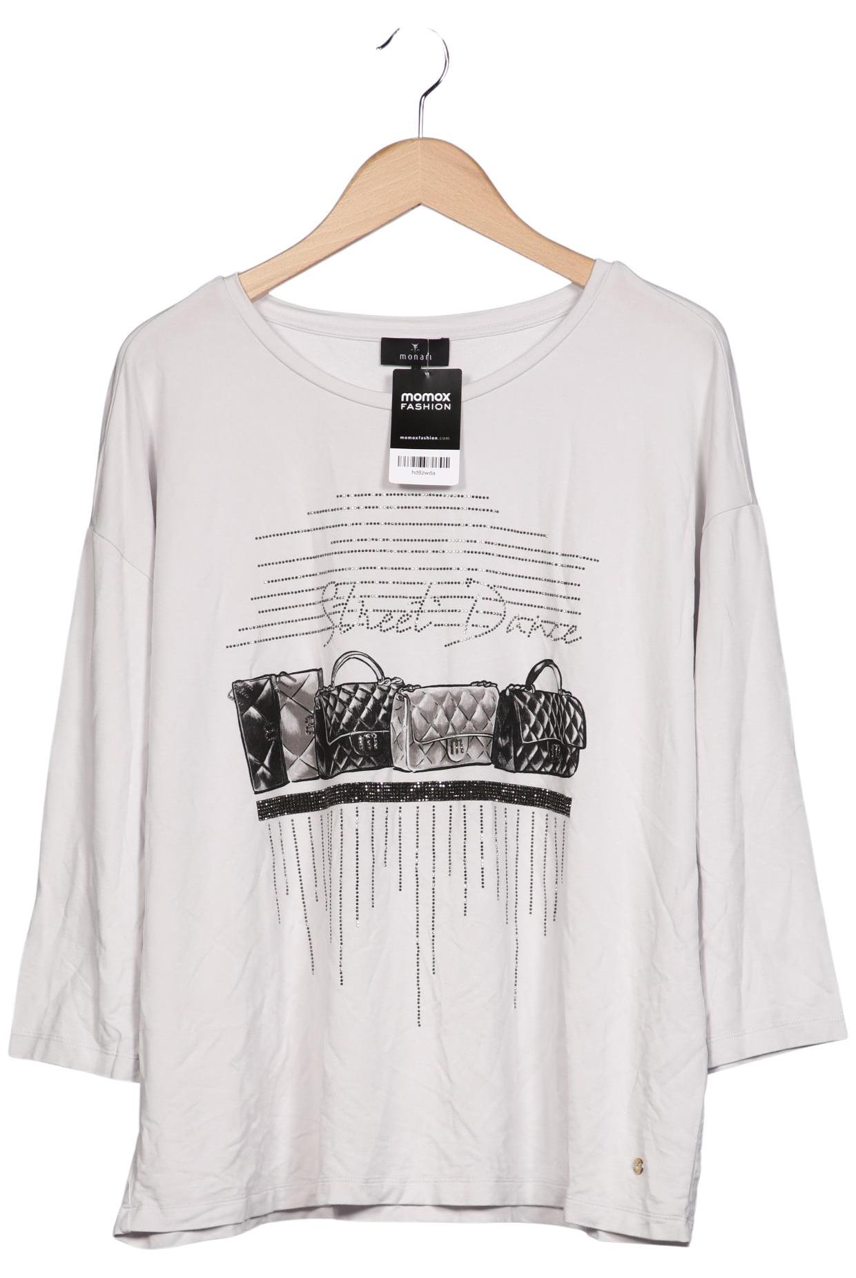 

monari Damen Langarmshirt, grau, Gr. 44