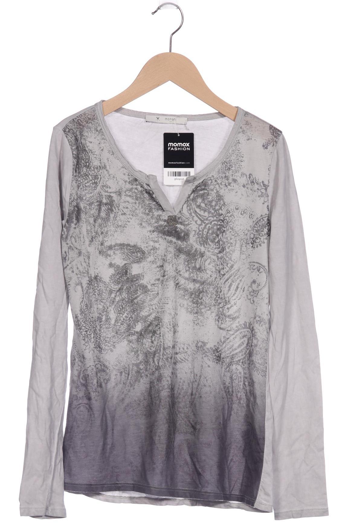 

monari Damen Langarmshirt, grau, Gr. 36