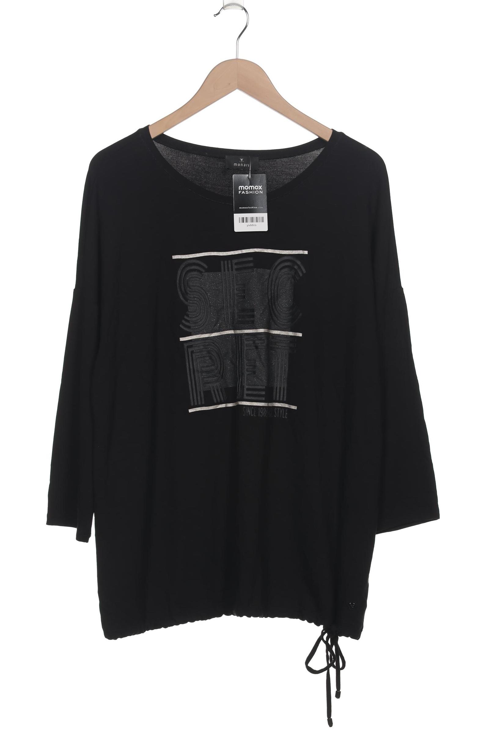 

monari Damen Langarmshirt, schwarz, Gr. 46