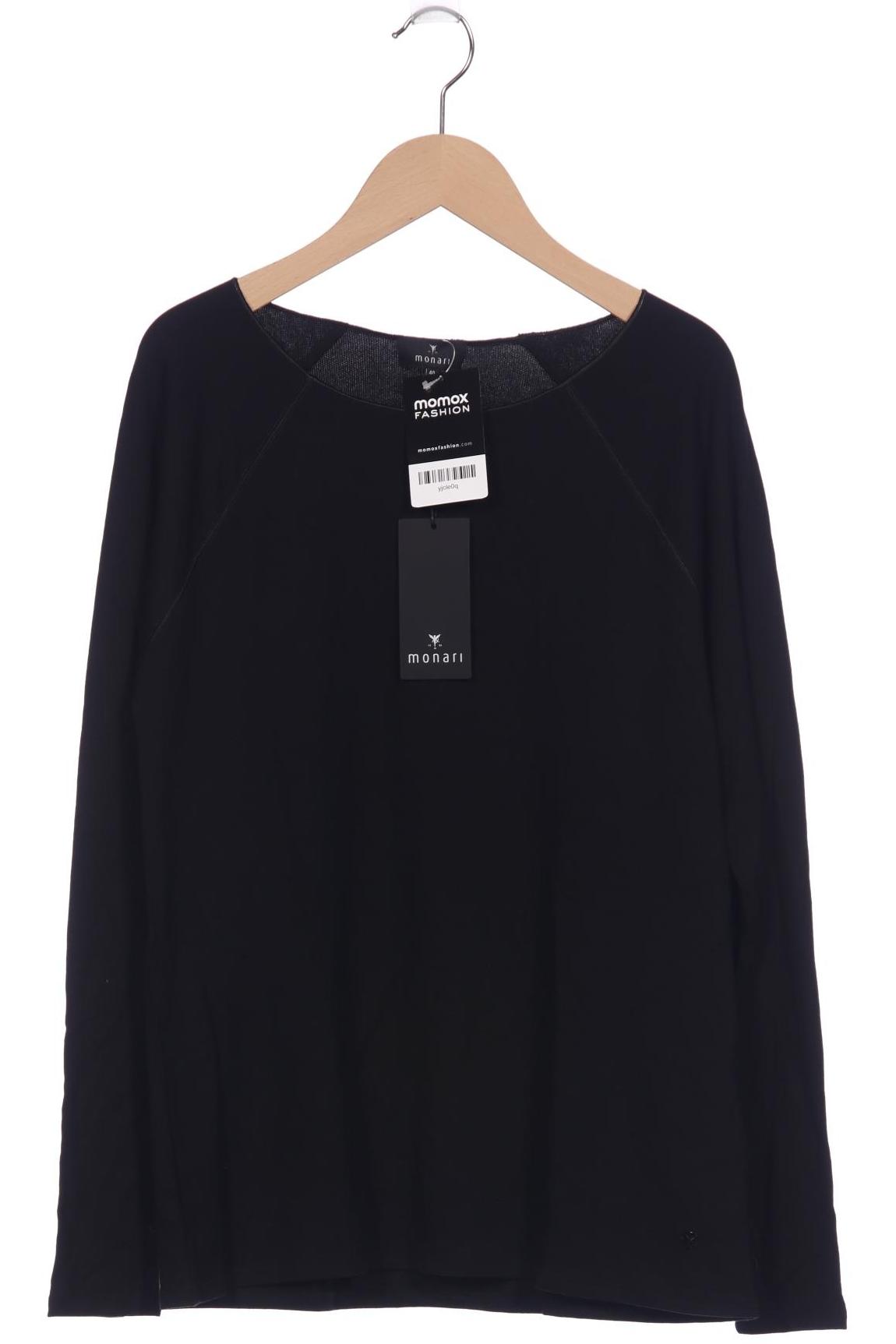

monari Damen Langarmshirt, schwarz, Gr. 40