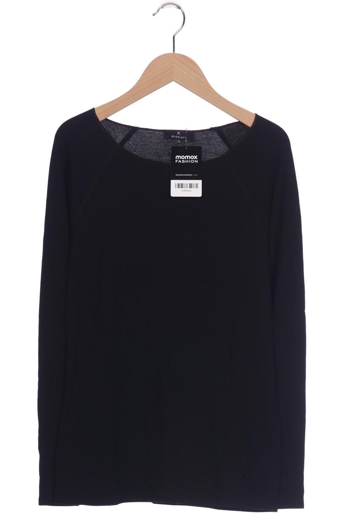 

monari Damen Langarmshirt, schwarz, Gr. 36