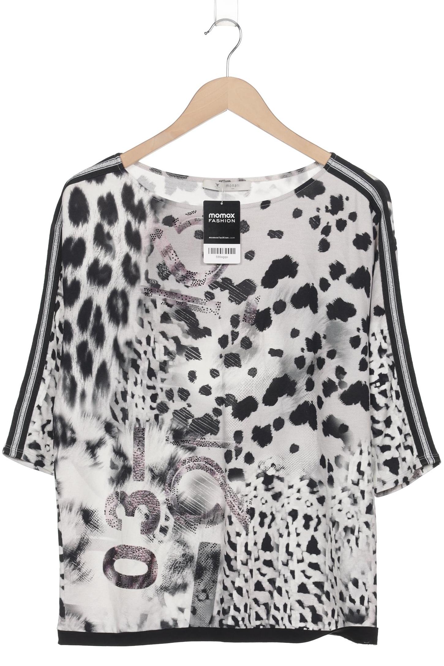 

monari Damen Langarmshirt, weiß, Gr. 40