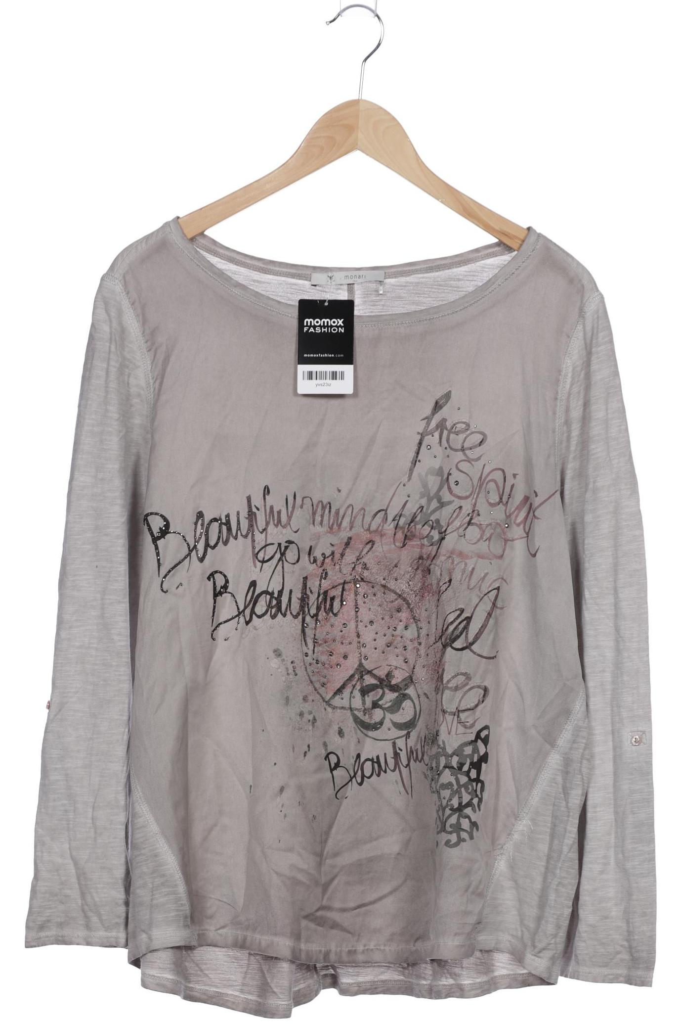 

monari Damen Langarmshirt, grau, Gr. 46