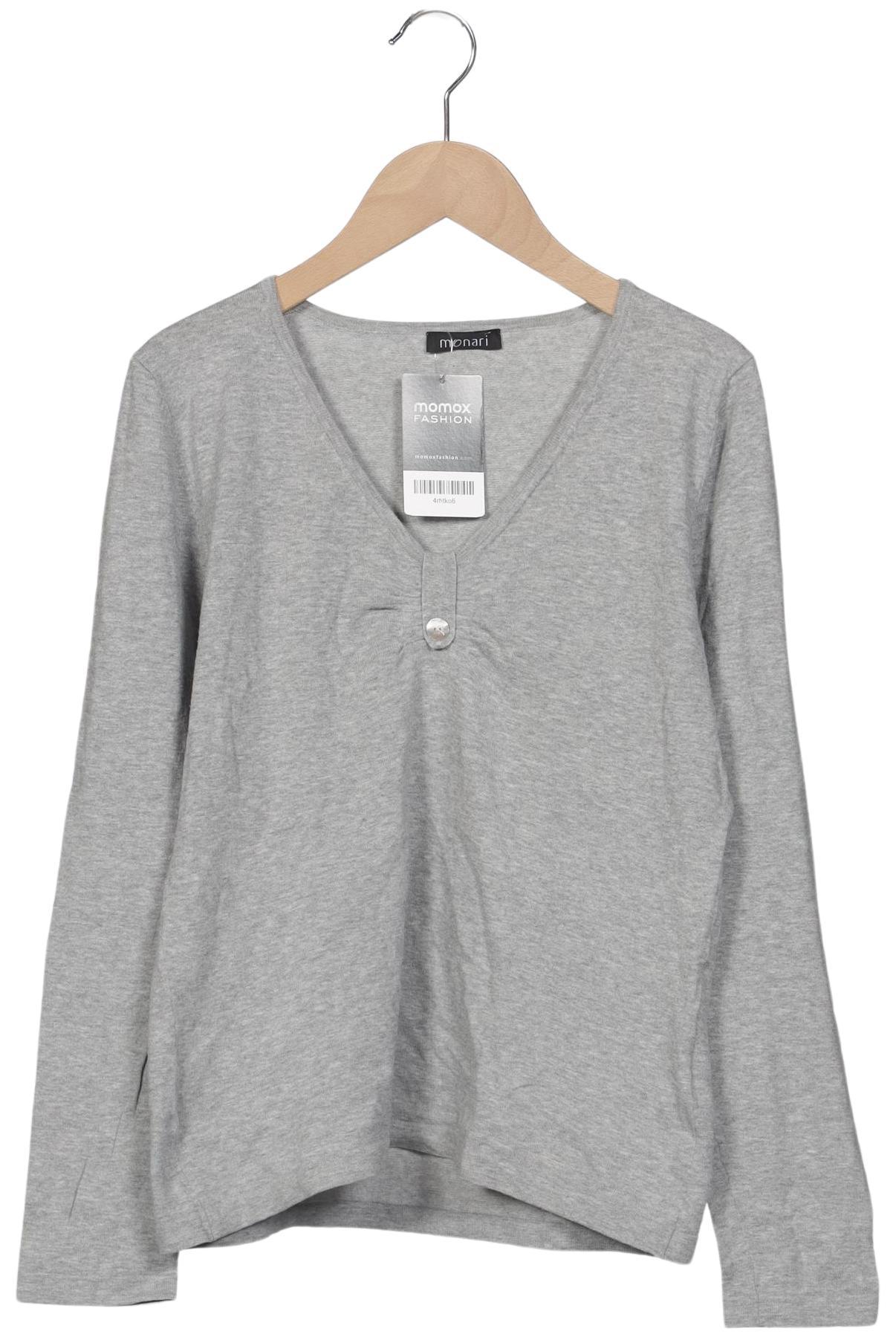 

monari Damen Langarmshirt, grau, Gr. 38