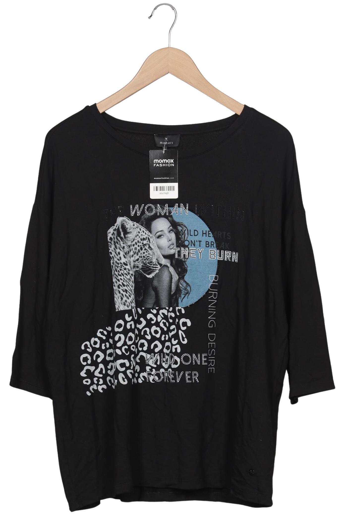 

monari Damen Langarmshirt, schwarz, Gr. 44