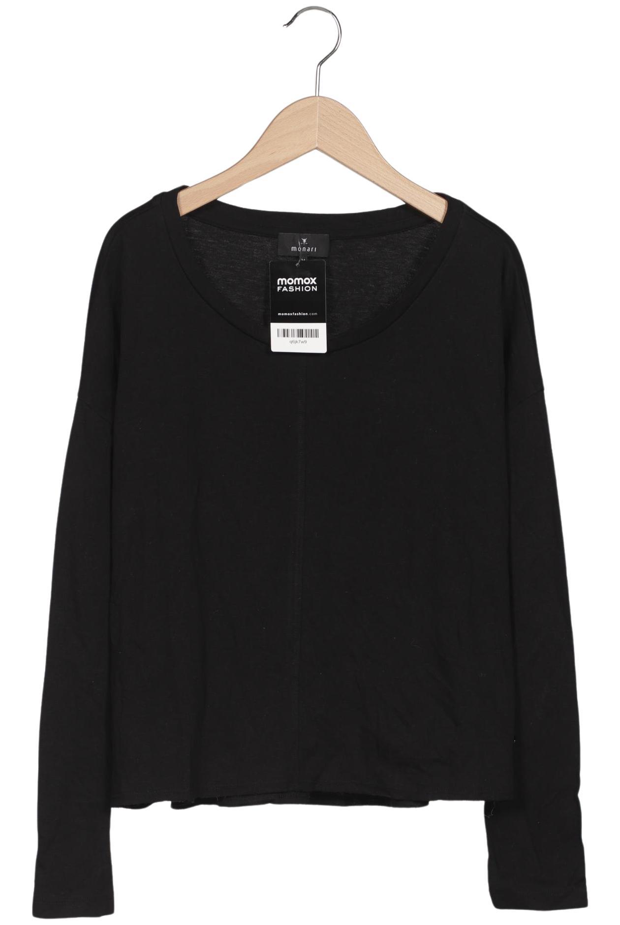

monari Damen Langarmshirt, schwarz, Gr. 34