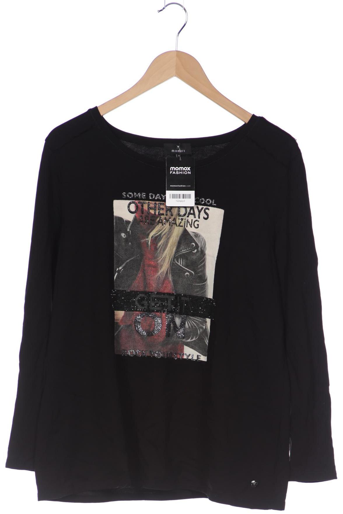 

monari Damen Langarmshirt, schwarz, Gr. 46
