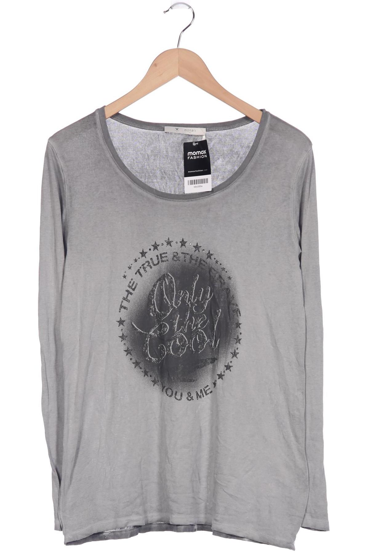 

monari Damen Langarmshirt, grau, Gr. 38