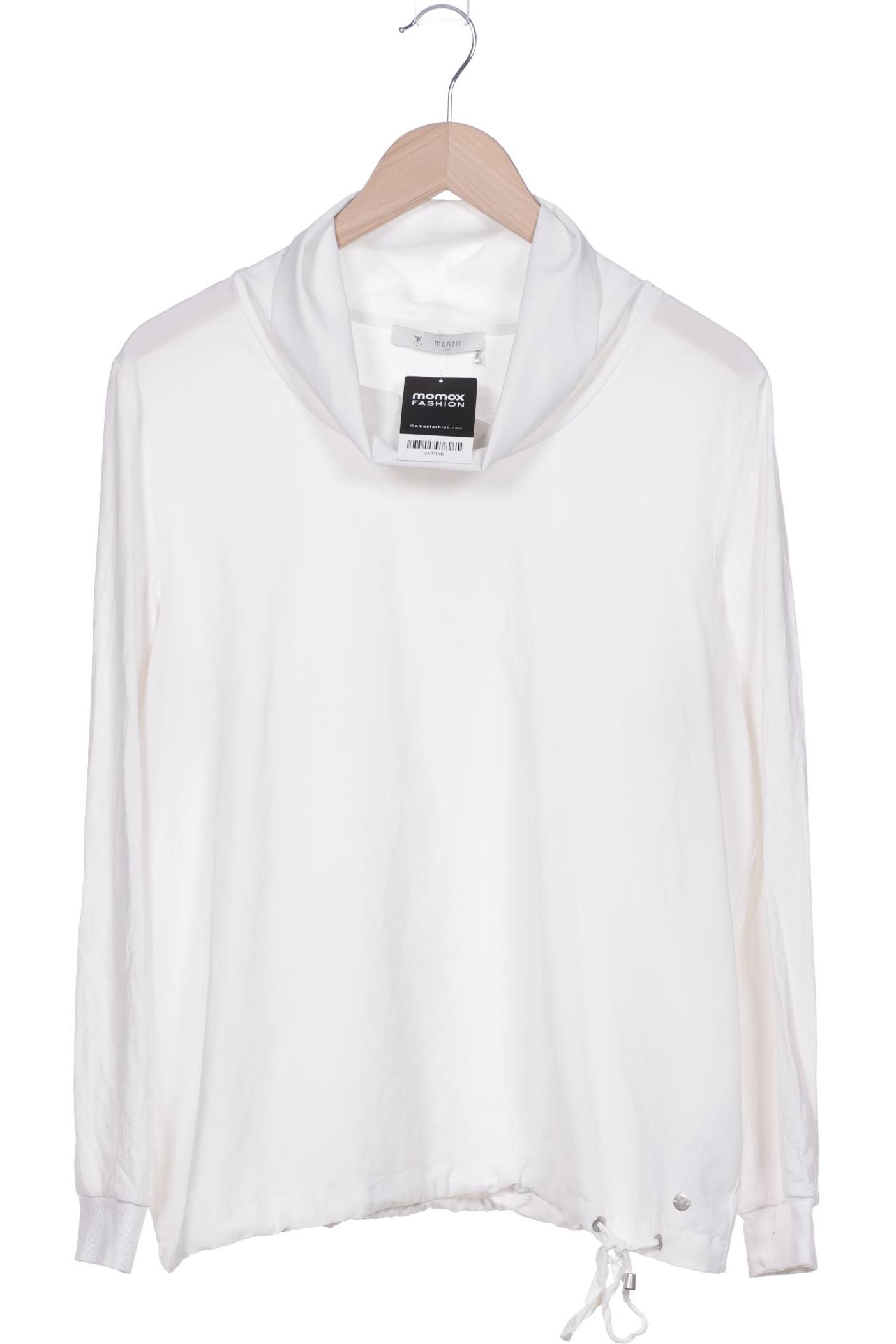 

monari Damen Langarmshirt, weiß