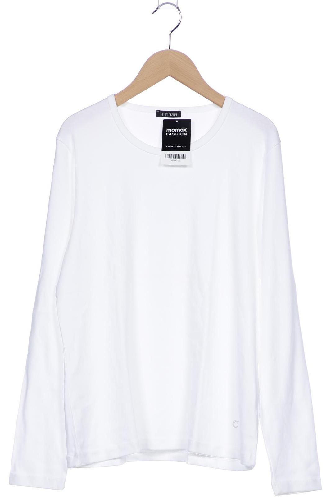 

monari Damen Langarmshirt, weiß, Gr. 44