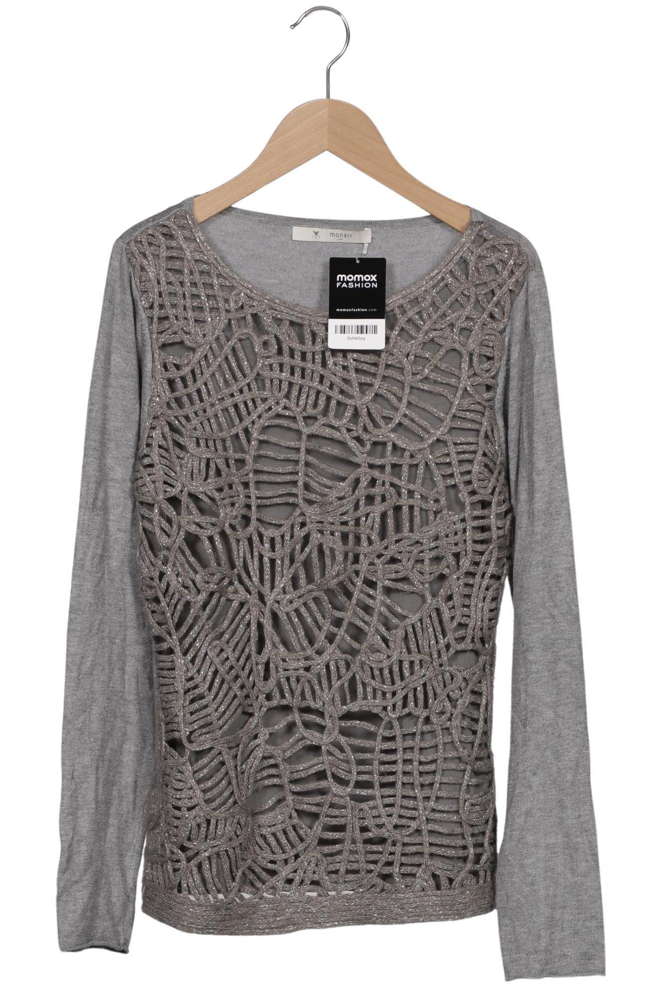 

monari Damen Pullover, grau, Gr. 36