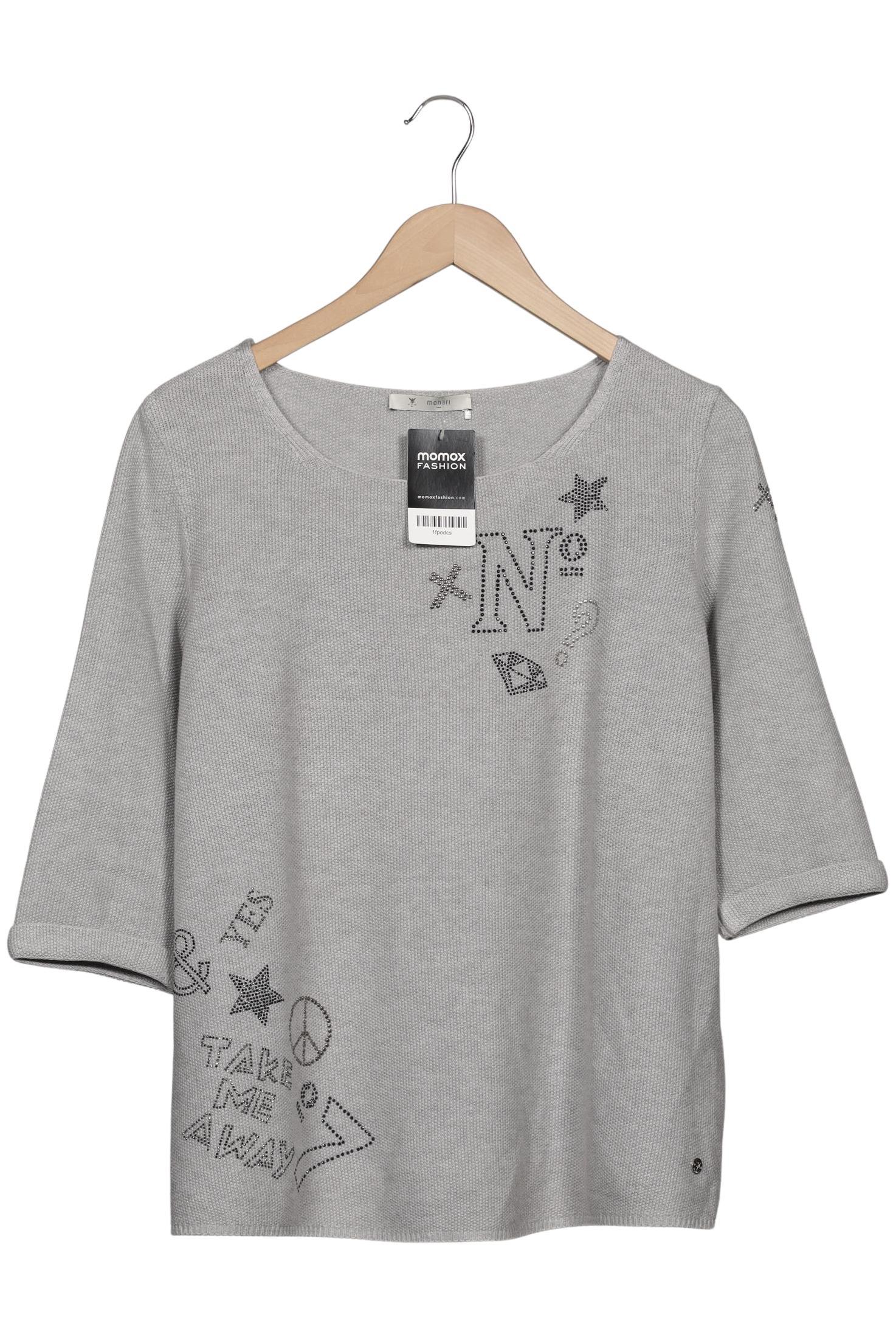 

monari Damen Pullover, grau, Gr. 44