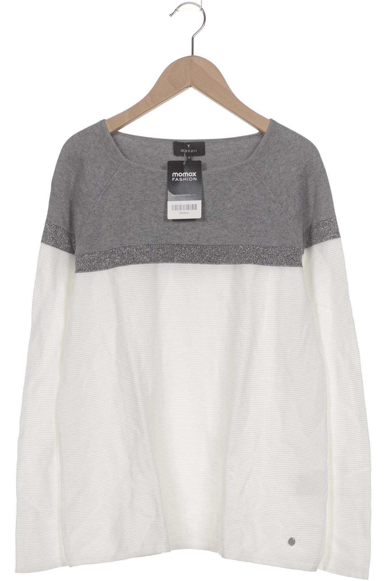 

monari Damen Pullover, weiß, Gr. 38
