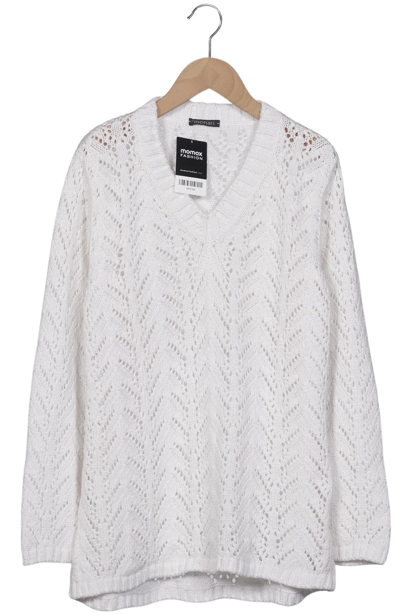 

monari Damen Pullover, weiß, Gr. 46