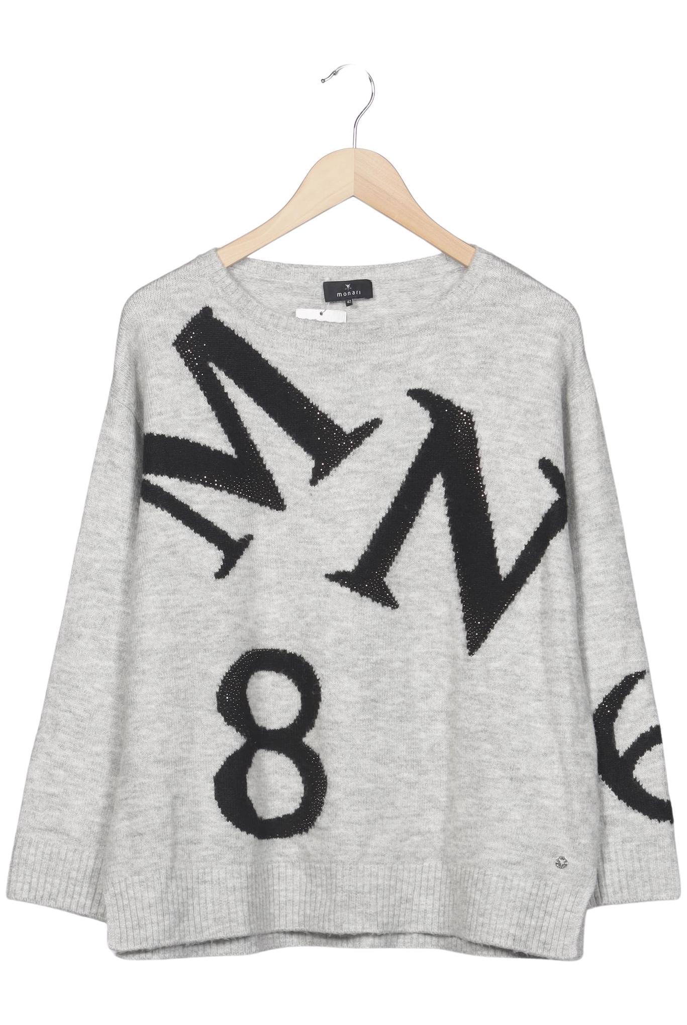 

monari Damen Pullover, grau, Gr. 42