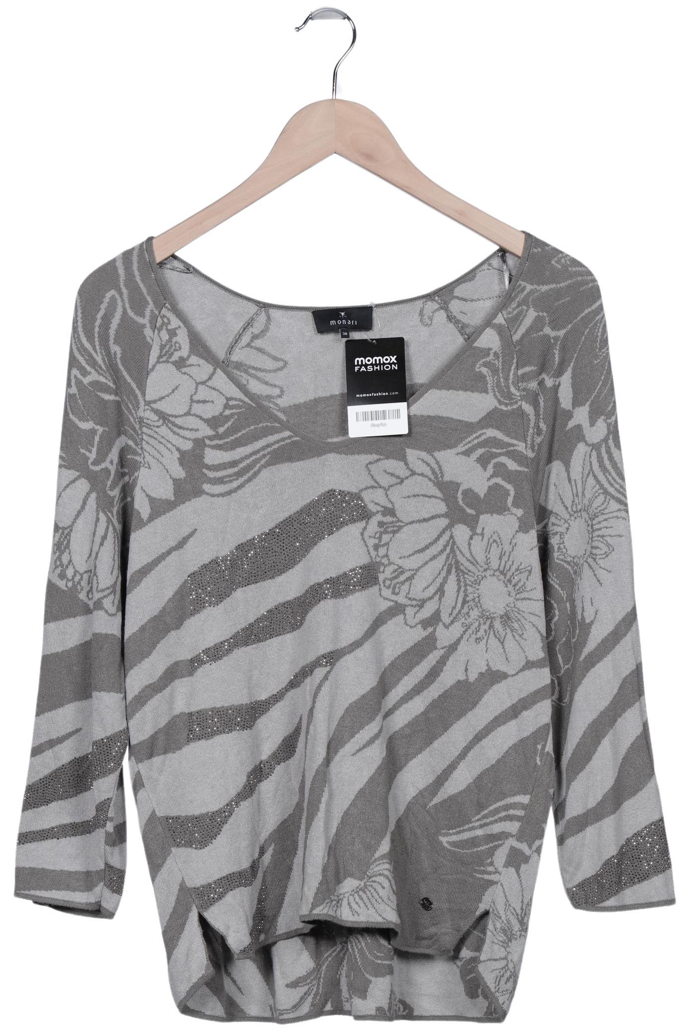 

monari Damen Pullover, grau, Gr. 38