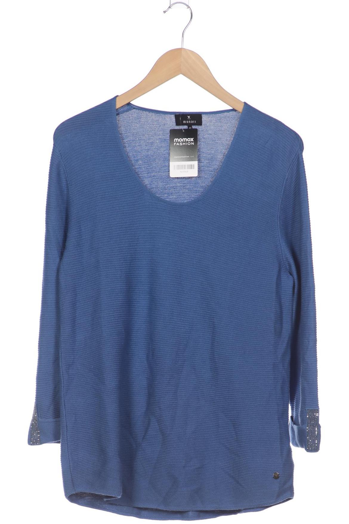 

monari Damen Pullover, blau, Gr. 42