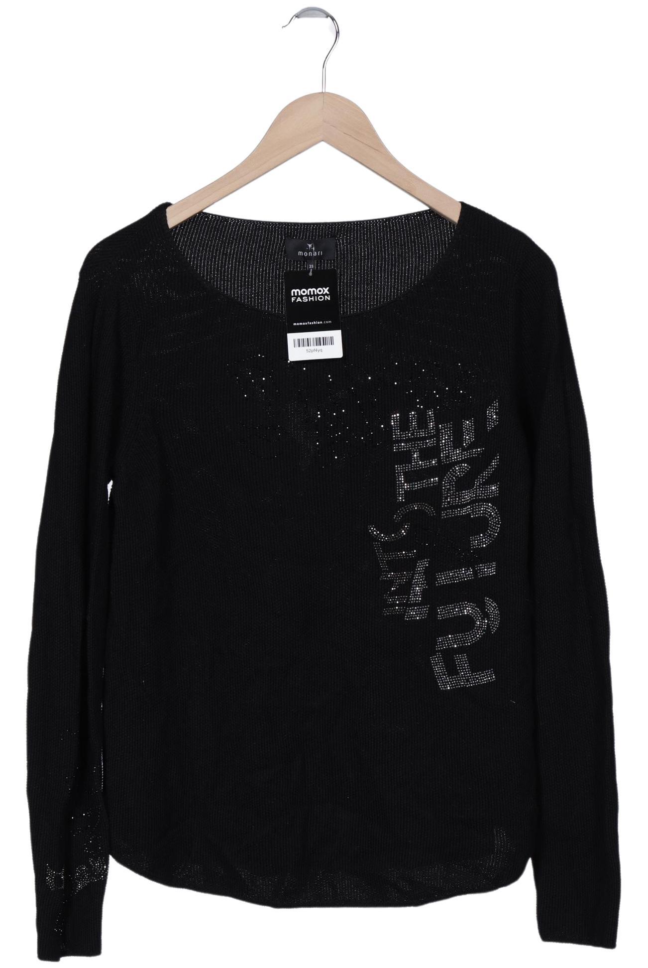 

monari Damen Pullover, schwarz, Gr. 38