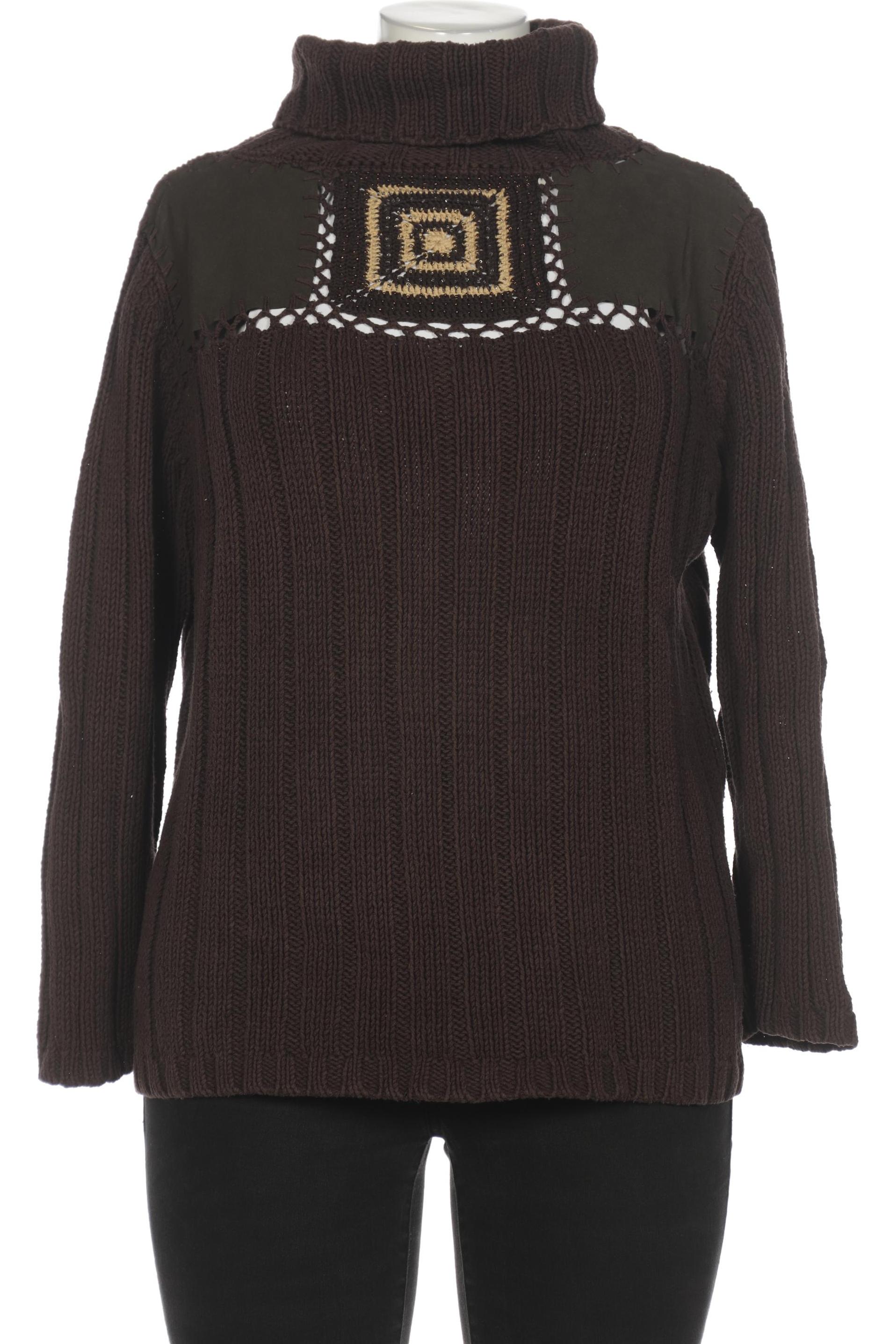 

monari Damen Pullover, braun, Gr. 46