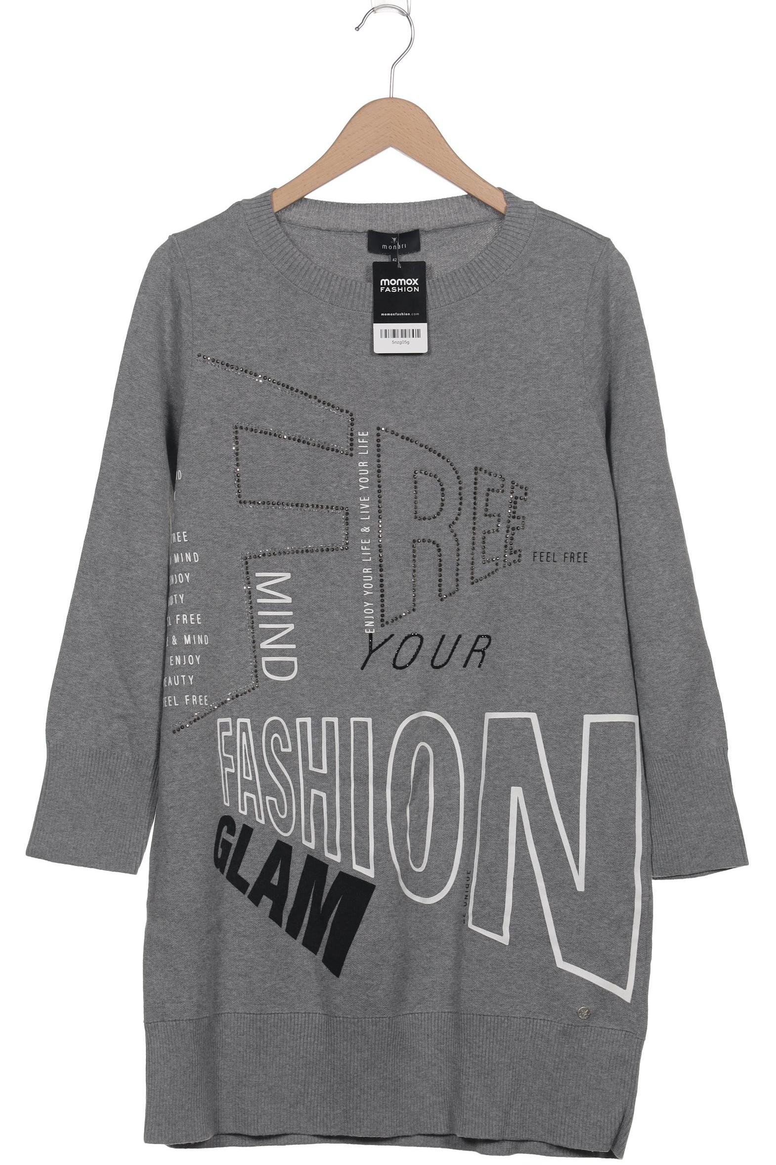 

monari Damen Pullover, grau, Gr. 42