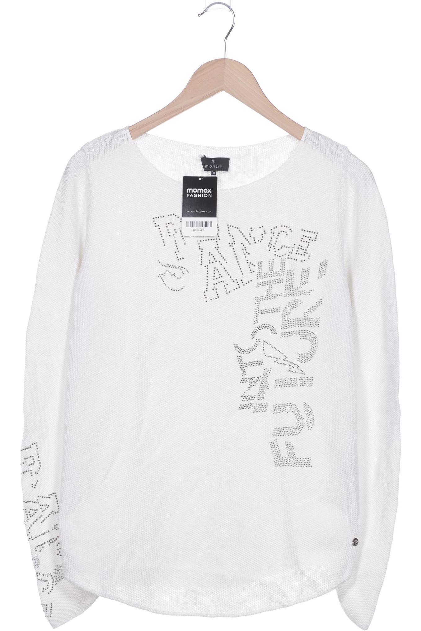 

monari Damen Pullover, weiß, Gr. 38