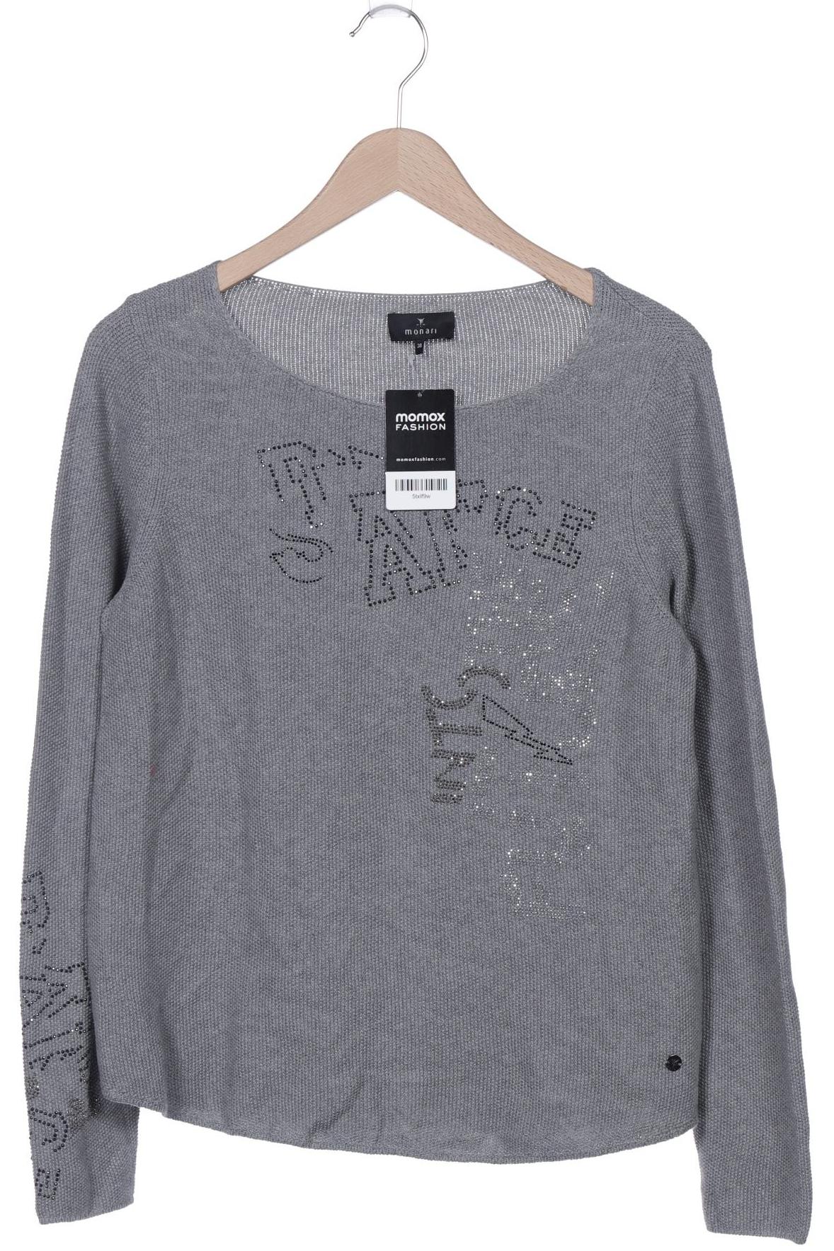 

monari Damen Pullover, grau, Gr. 38