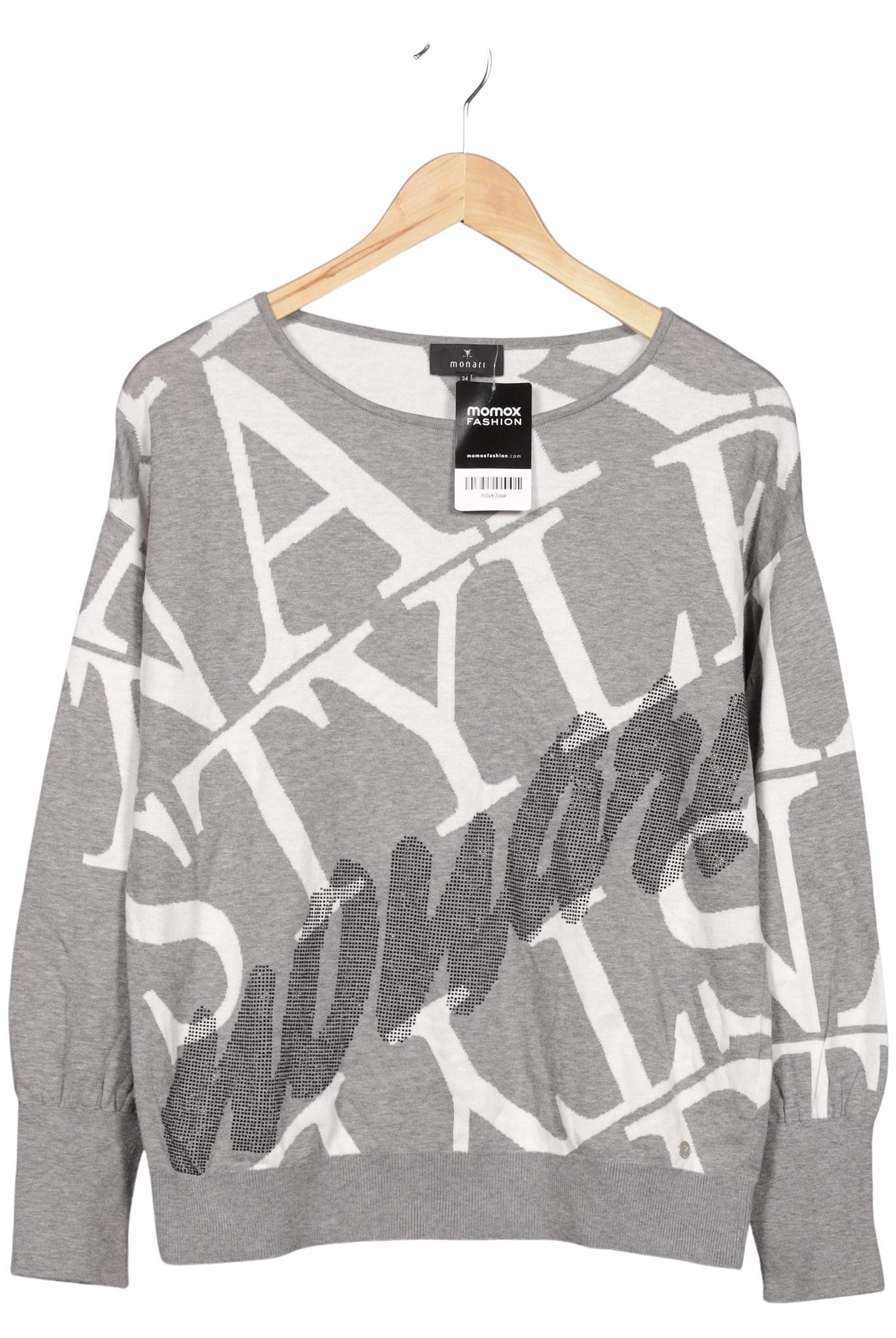 

monari Damen Pullover, grau, Gr. 34