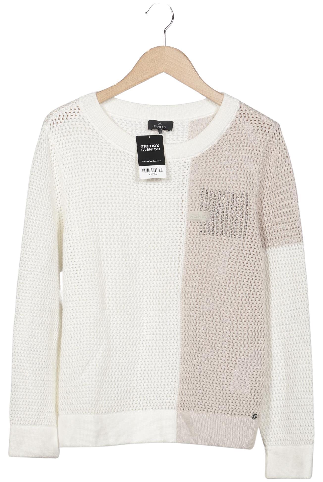 

monari Damen Pullover, cremeweiß, Gr. 40