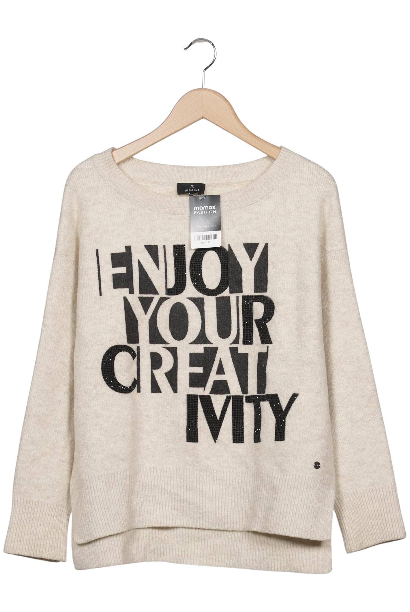 

monari Damen Pullover, beige, Gr. 38