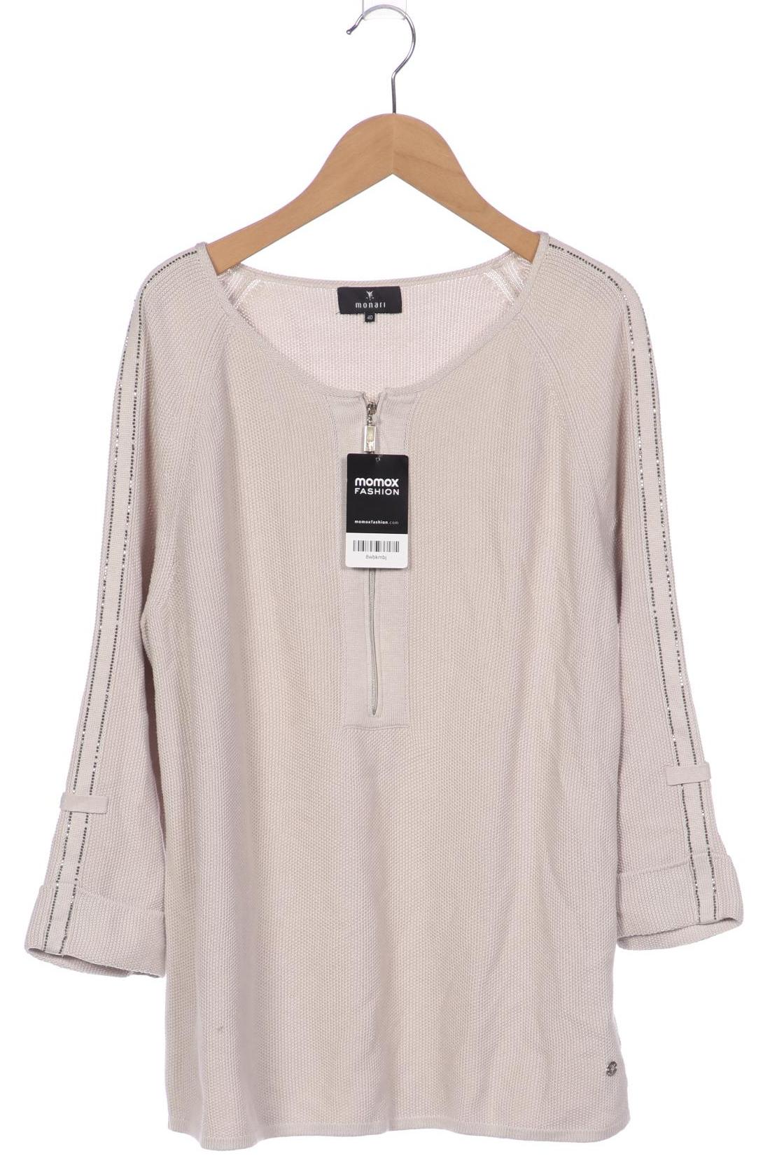 

monari Damen Pullover, beige, Gr. 40