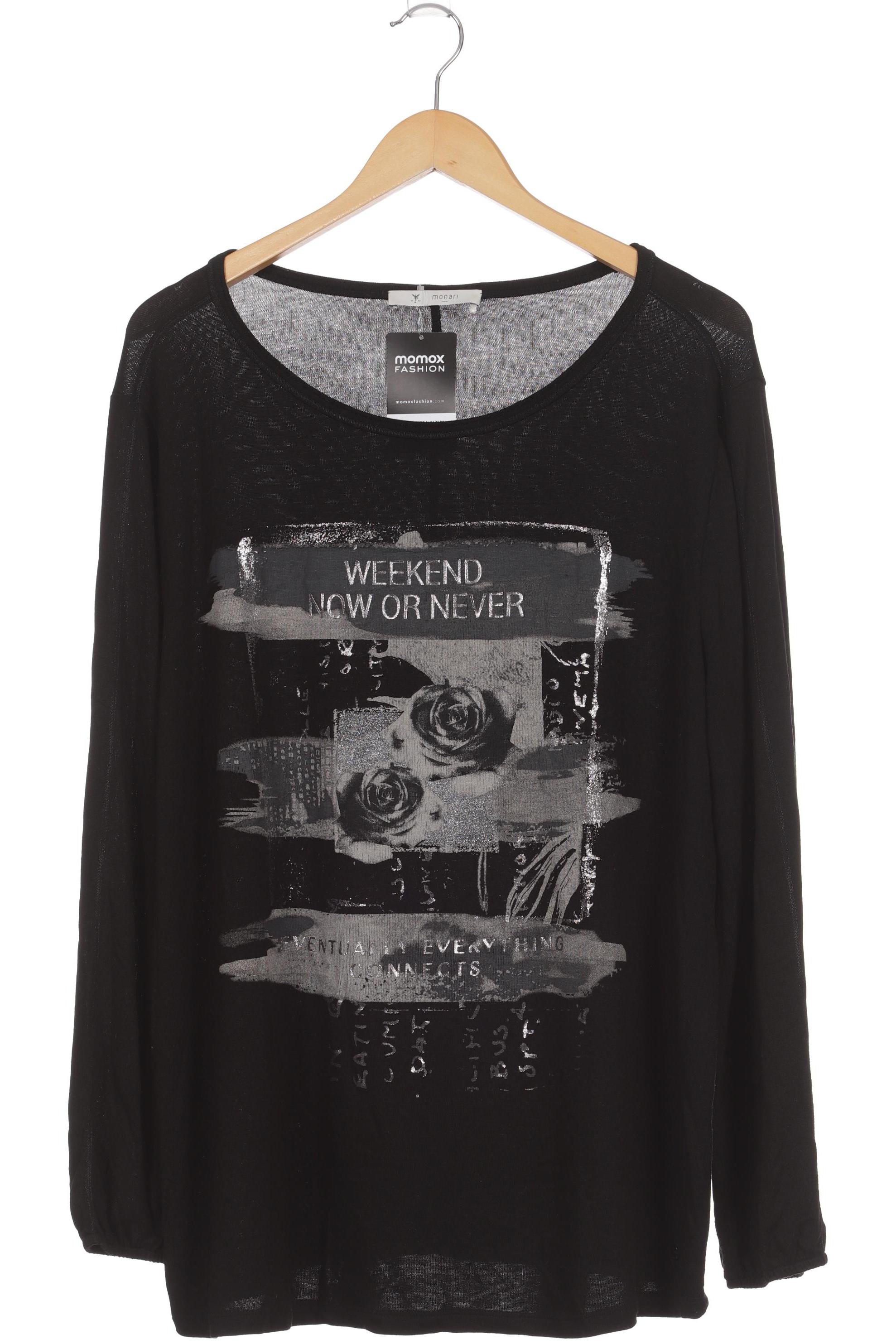 

monari Damen Pullover, schwarz, Gr.