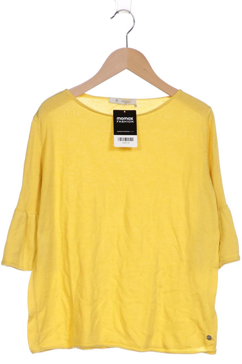 

monari Damen Pullover, gelb, Gr. 38