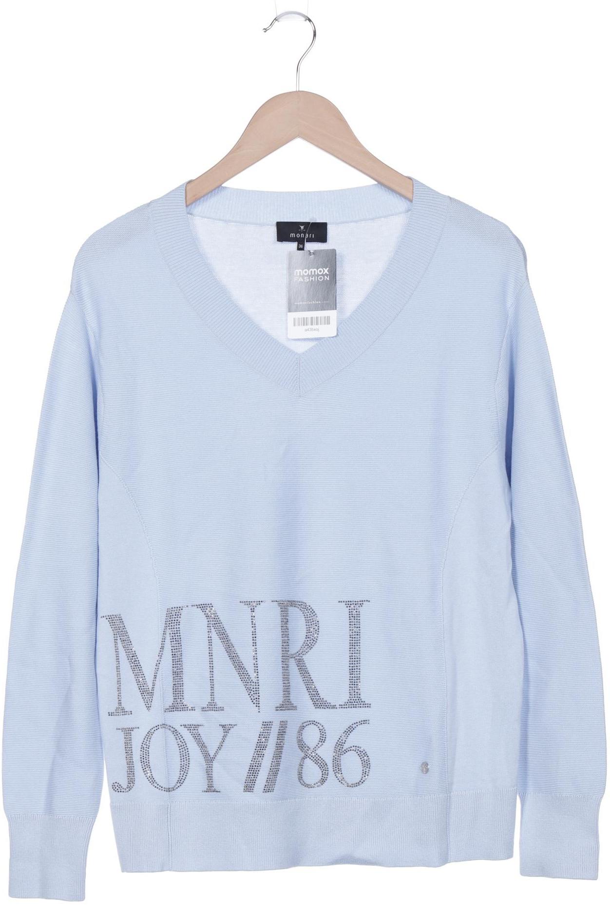 

monari Damen Pullover, blau, Gr. 36