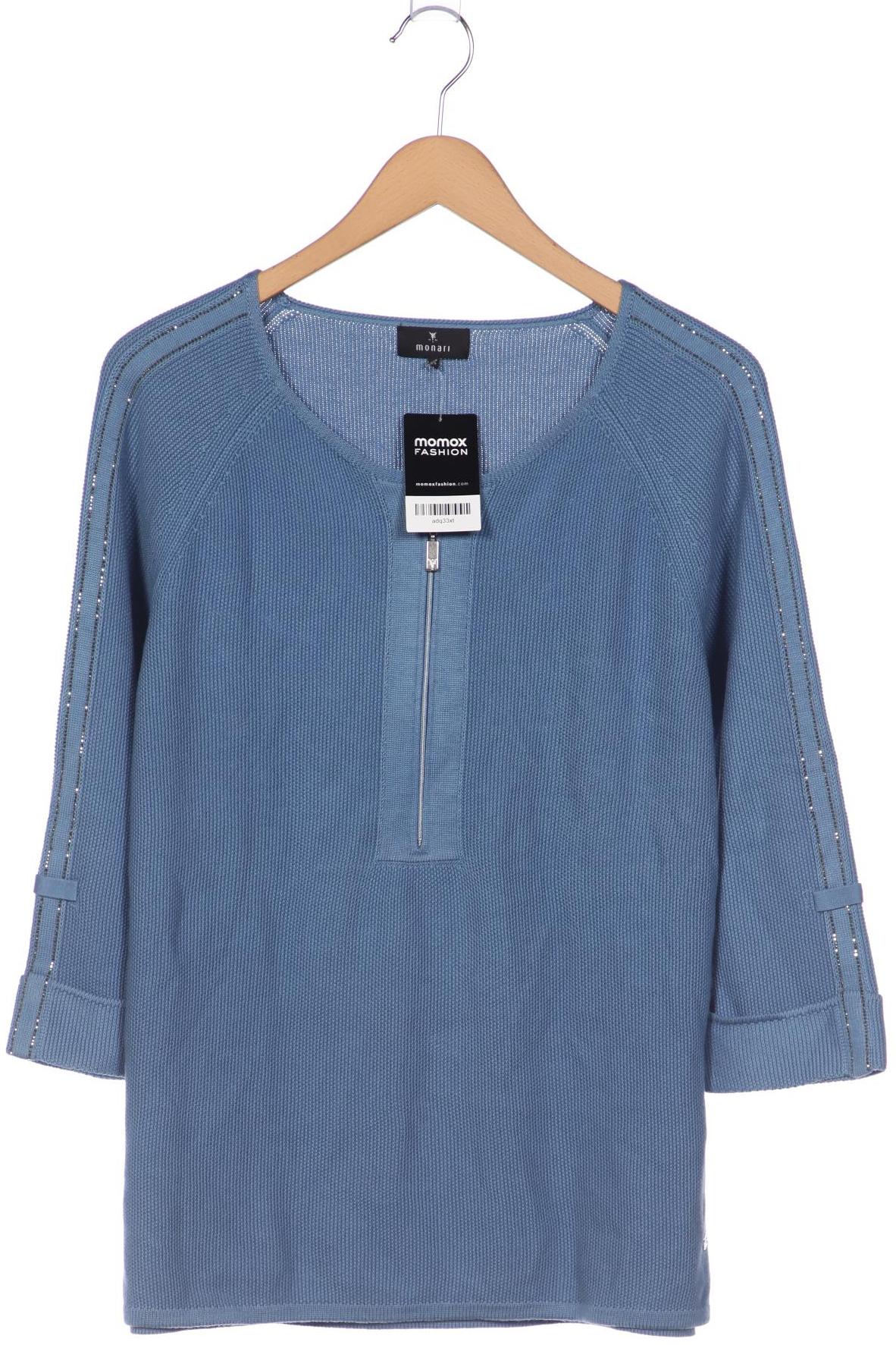 

monari Damen Pullover, blau, Gr. 42