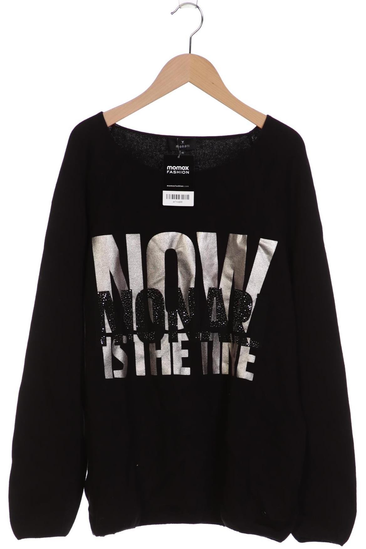 

monari Damen Pullover, schwarz, Gr. 40